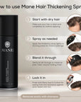 Hair Thickening Spray & Root Concealer (200ml)