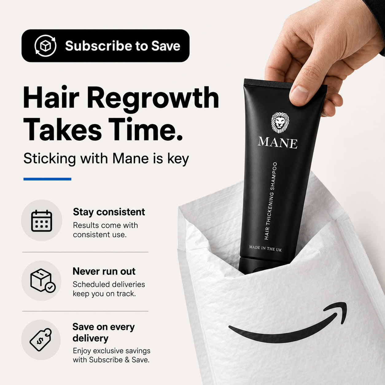 Mane Hair Thickening Shampoo (100ml)