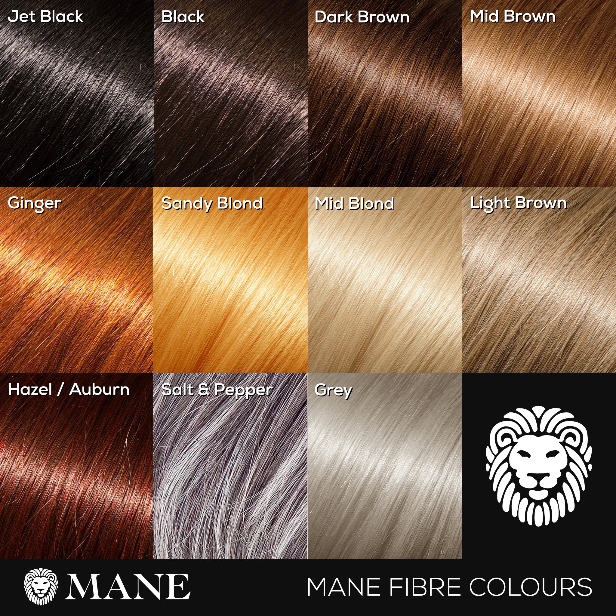 Hair Thickening Fibres 12-Pack (12 x 15g Fibres)
